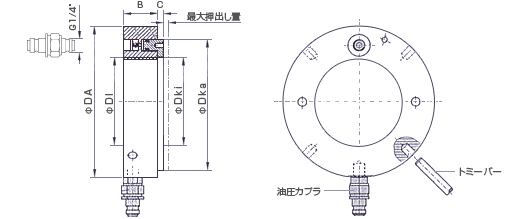 油圧ナットのベアリング圧入用A5500