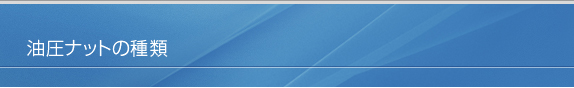 油圧ナットの種類について